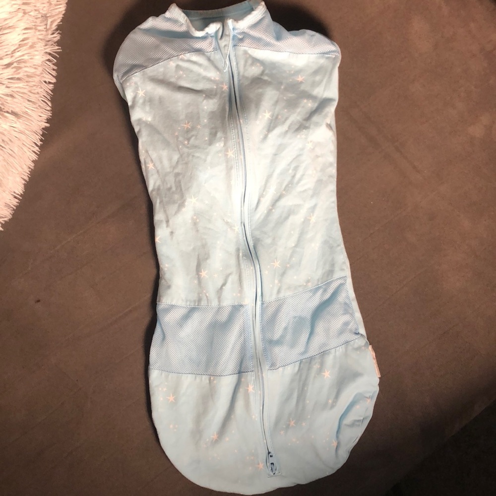 COPY - Large happiest baby blue swaddle